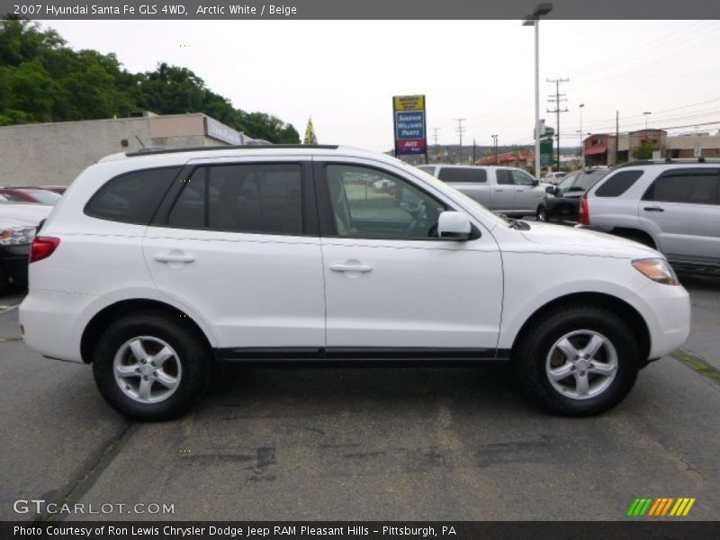 Arctic White / Beige 2007 Hyundai Santa Fe GLS 4WD