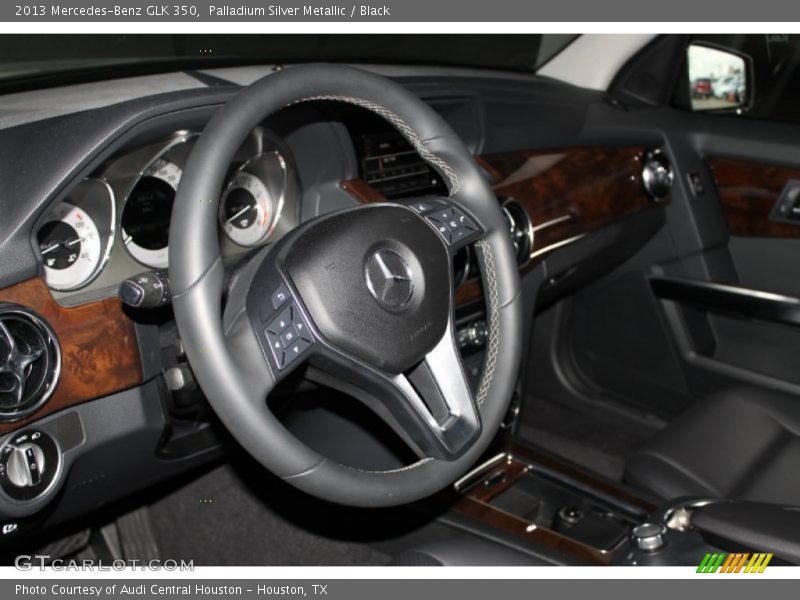 Palladium Silver Metallic / Black 2013 Mercedes-Benz GLK 350