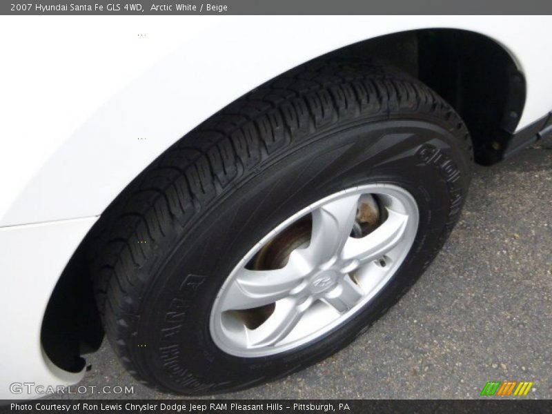 Arctic White / Beige 2007 Hyundai Santa Fe GLS 4WD