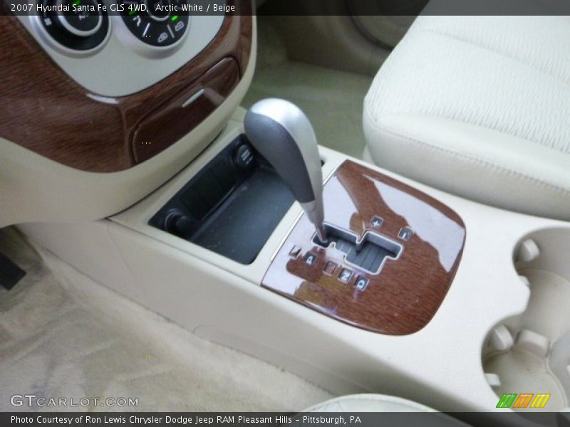 Arctic White / Beige 2007 Hyundai Santa Fe GLS 4WD