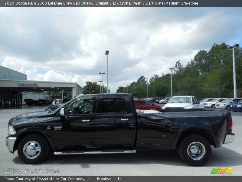 Brilliant Black Crystal Pearl / Dark Slate/Medium Graystone 2010 Dodge Ram 3500 Laramie Crew Cab Dually