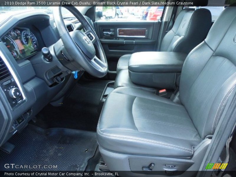 Brilliant Black Crystal Pearl / Dark Slate/Medium Graystone 2010 Dodge Ram 3500 Laramie Crew Cab Dually