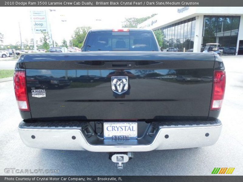 Brilliant Black Crystal Pearl / Dark Slate/Medium Graystone 2010 Dodge Ram 3500 Laramie Crew Cab Dually