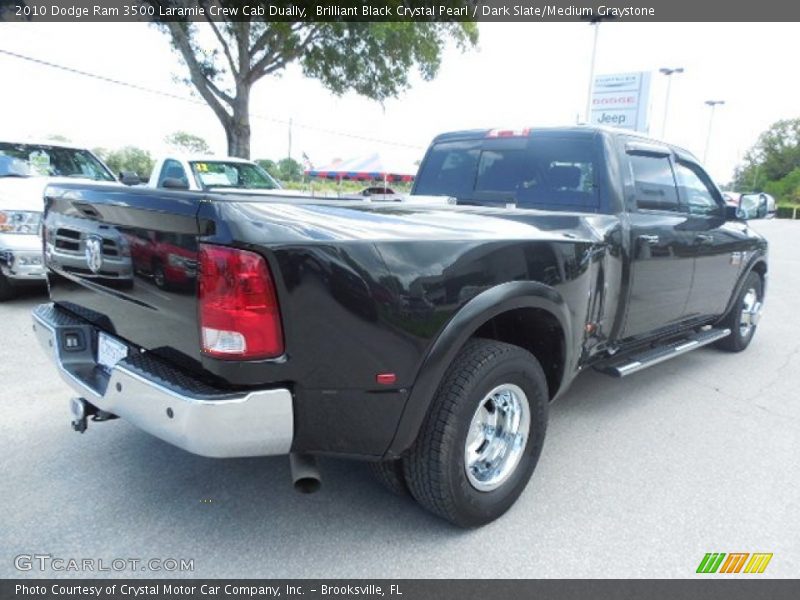Brilliant Black Crystal Pearl / Dark Slate/Medium Graystone 2010 Dodge Ram 3500 Laramie Crew Cab Dually