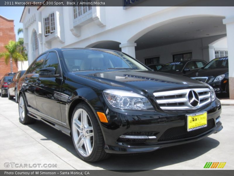 Black / Almond/Mocha 2011 Mercedes-Benz C 300 Sport
