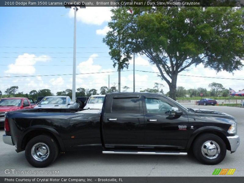 Brilliant Black Crystal Pearl / Dark Slate/Medium Graystone 2010 Dodge Ram 3500 Laramie Crew Cab Dually