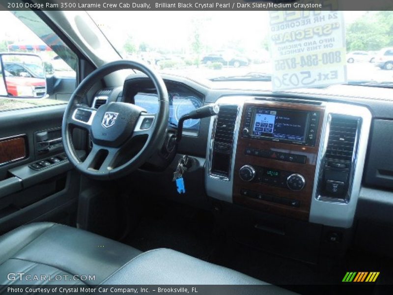 Brilliant Black Crystal Pearl / Dark Slate/Medium Graystone 2010 Dodge Ram 3500 Laramie Crew Cab Dually