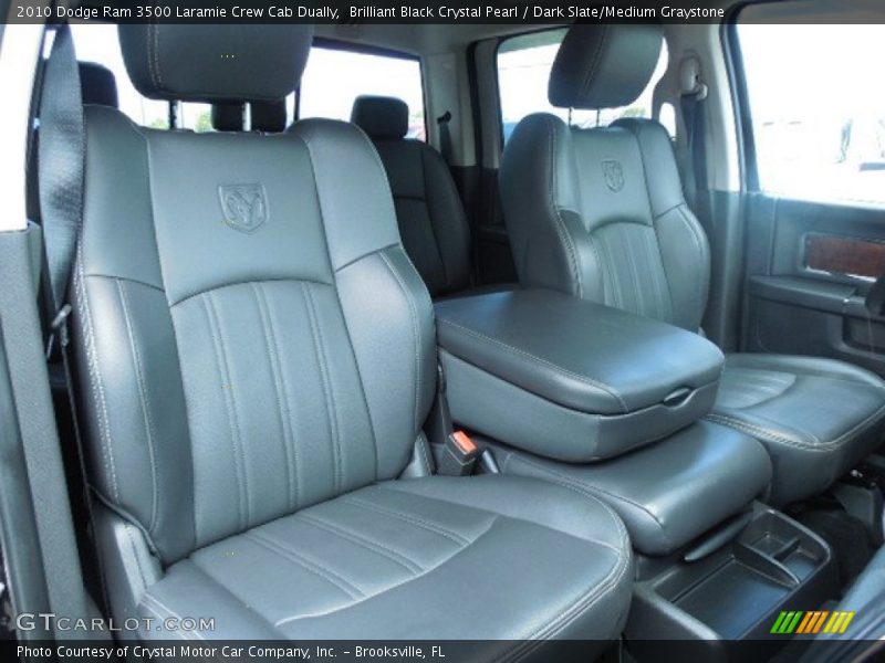 Brilliant Black Crystal Pearl / Dark Slate/Medium Graystone 2010 Dodge Ram 3500 Laramie Crew Cab Dually