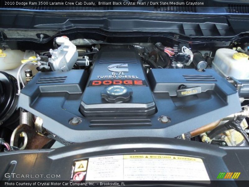 Brilliant Black Crystal Pearl / Dark Slate/Medium Graystone 2010 Dodge Ram 3500 Laramie Crew Cab Dually