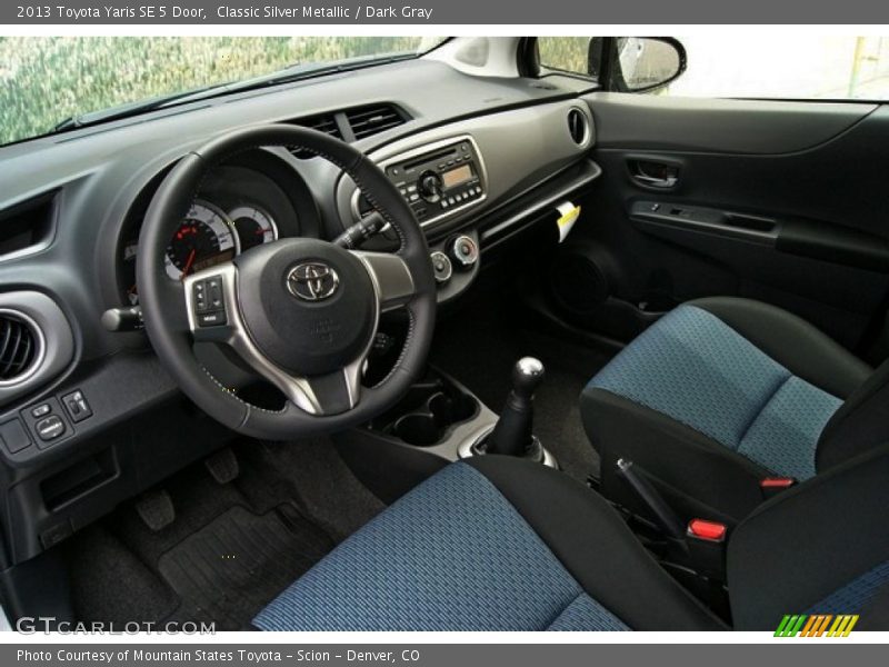 Classic Silver Metallic / Dark Gray 2013 Toyota Yaris SE 5 Door