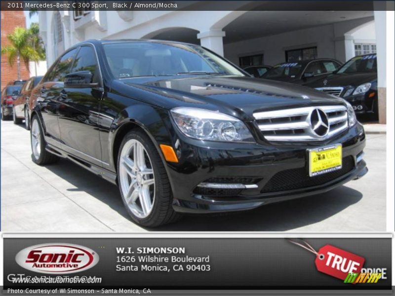 Black / Almond/Mocha 2011 Mercedes-Benz C 300 Sport