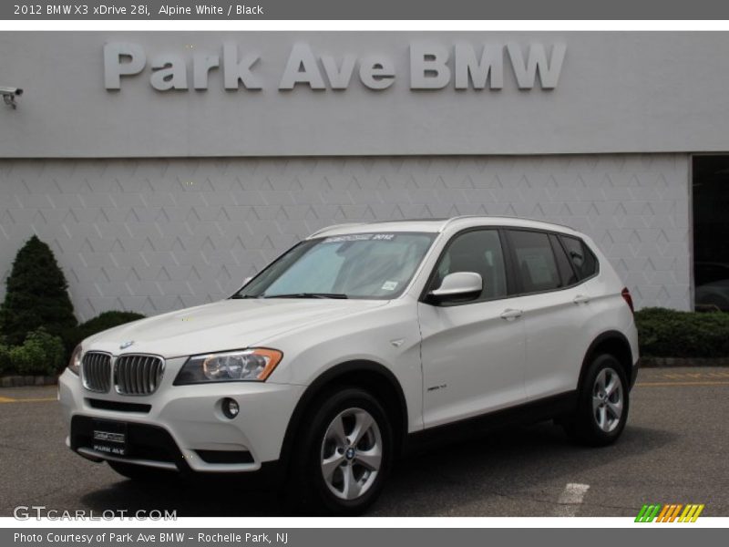 Alpine White / Black 2012 BMW X3 xDrive 28i
