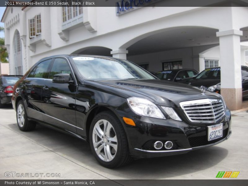 Black / Black 2011 Mercedes-Benz E 350 Sedan