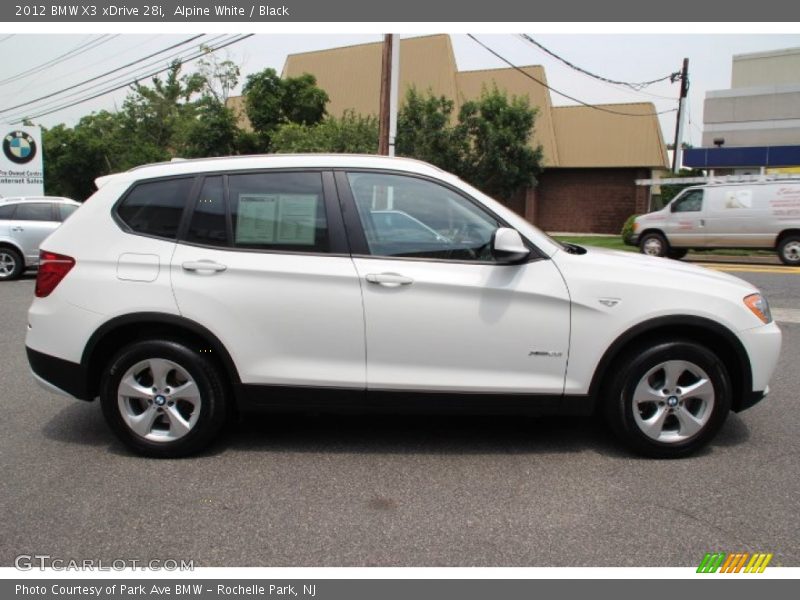 Alpine White / Black 2012 BMW X3 xDrive 28i