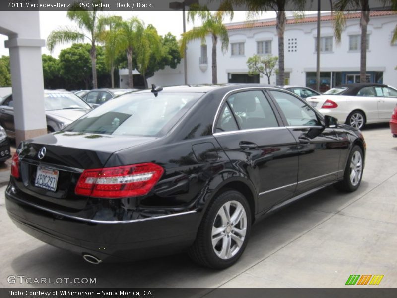 Black / Black 2011 Mercedes-Benz E 350 Sedan