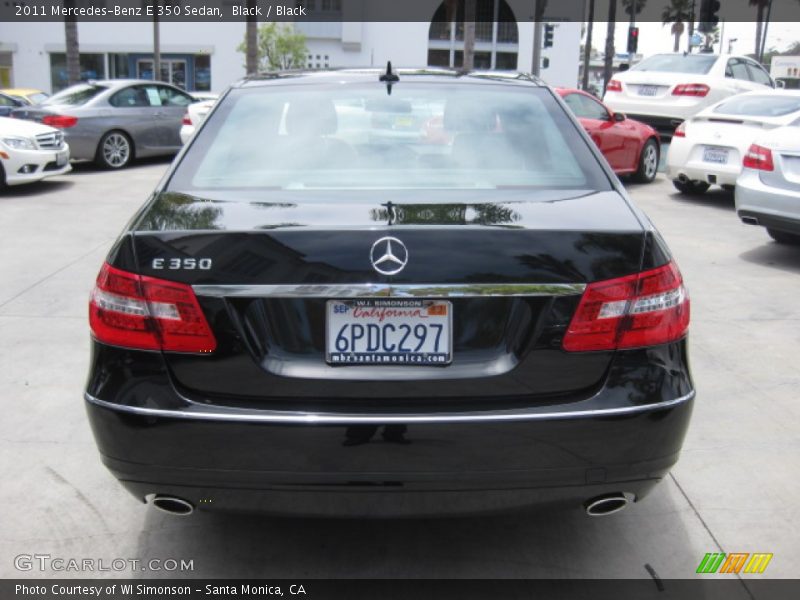 Black / Black 2011 Mercedes-Benz E 350 Sedan