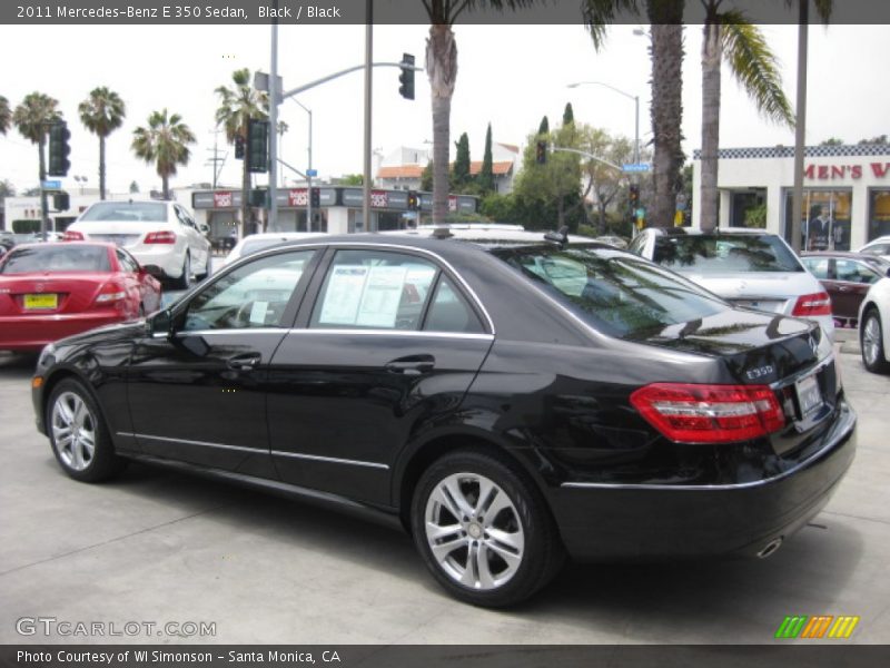 Black / Black 2011 Mercedes-Benz E 350 Sedan