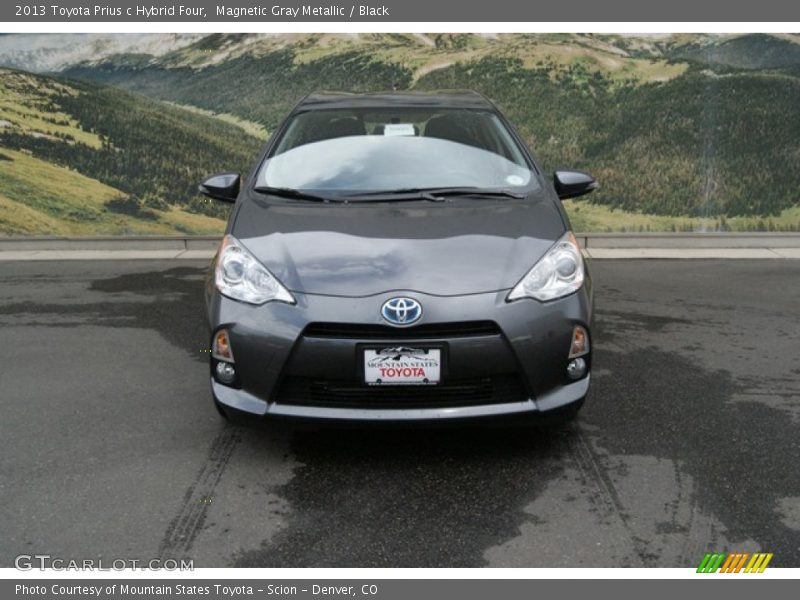 Magnetic Gray Metallic / Black 2013 Toyota Prius c Hybrid Four