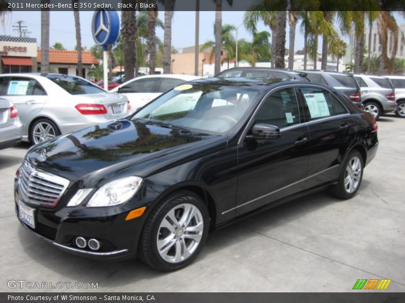 Black / Black 2011 Mercedes-Benz E 350 Sedan