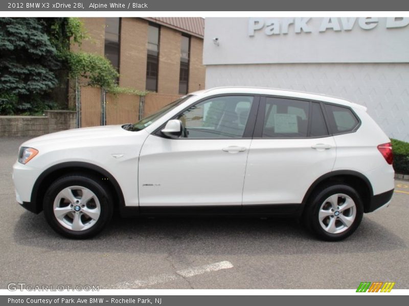 Alpine White / Black 2012 BMW X3 xDrive 28i