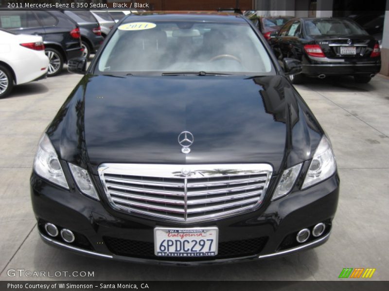 Black / Black 2011 Mercedes-Benz E 350 Sedan