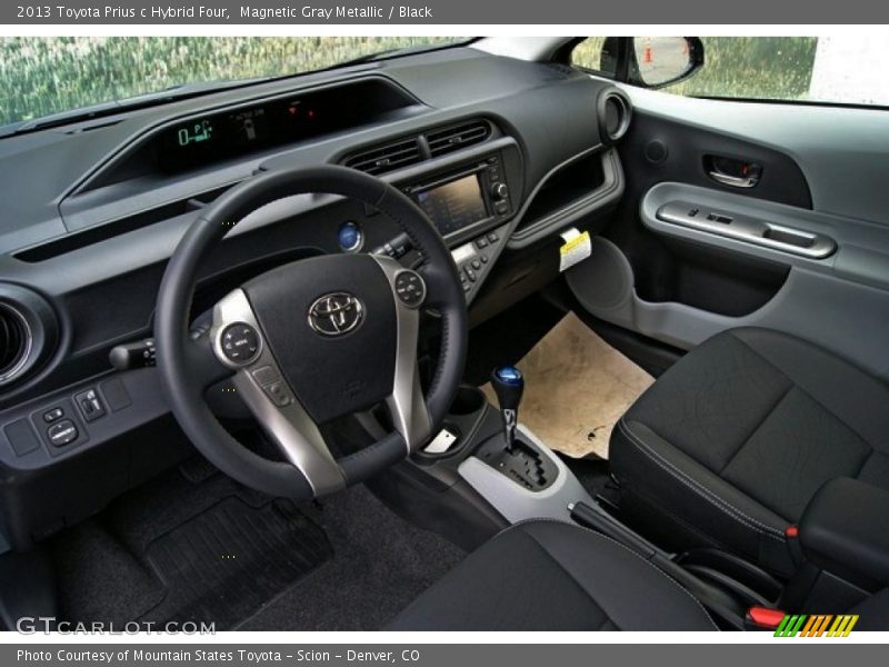 Magnetic Gray Metallic / Black 2013 Toyota Prius c Hybrid Four