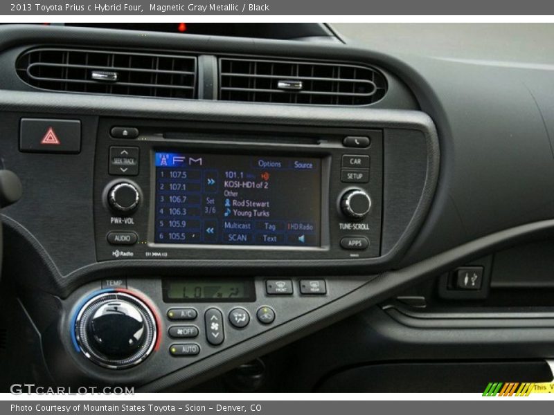 Magnetic Gray Metallic / Black 2013 Toyota Prius c Hybrid Four