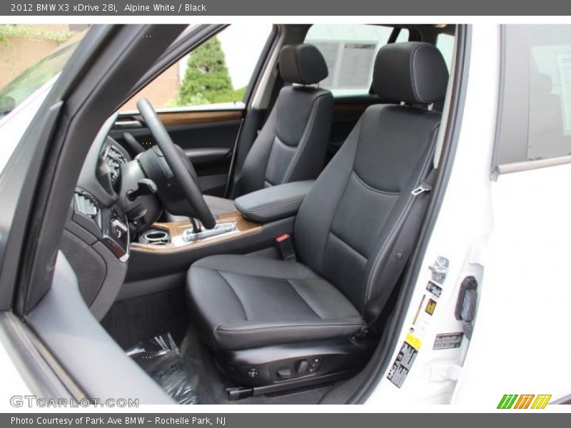 Alpine White / Black 2012 BMW X3 xDrive 28i
