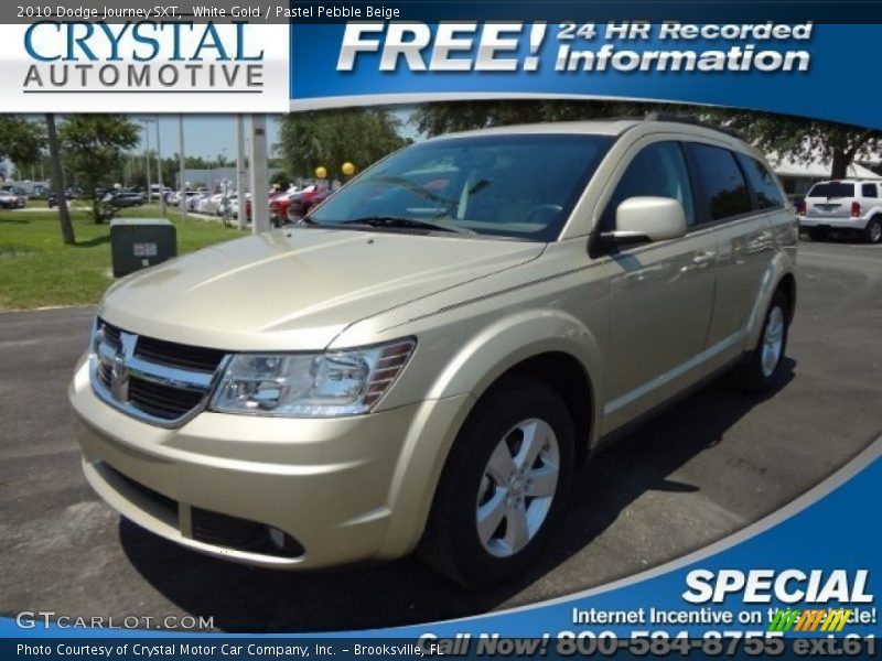 White Gold / Pastel Pebble Beige 2010 Dodge Journey SXT