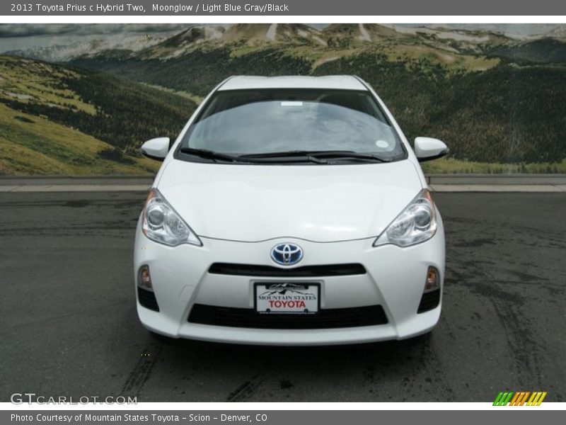 Moonglow / Light Blue Gray/Black 2013 Toyota Prius c Hybrid Two