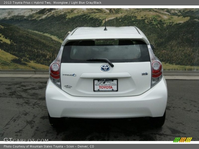 Moonglow / Light Blue Gray/Black 2013 Toyota Prius c Hybrid Two