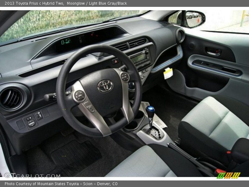 Light Blue Gray/Black Interior - 2013 Prius c Hybrid Two 