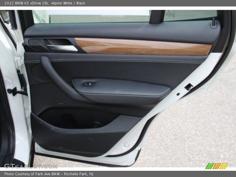 Alpine White / Black 2012 BMW X3 xDrive 28i