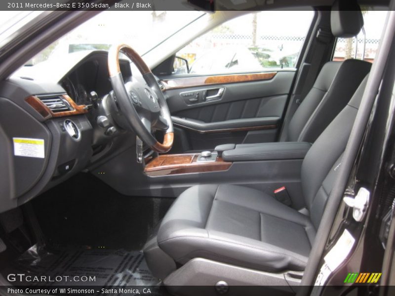 Black / Black 2011 Mercedes-Benz E 350 Sedan