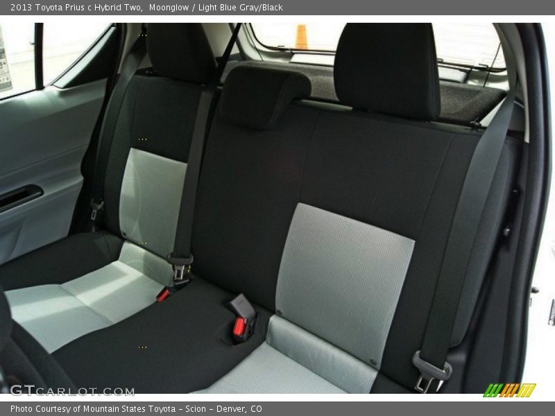 Moonglow / Light Blue Gray/Black 2013 Toyota Prius c Hybrid Two