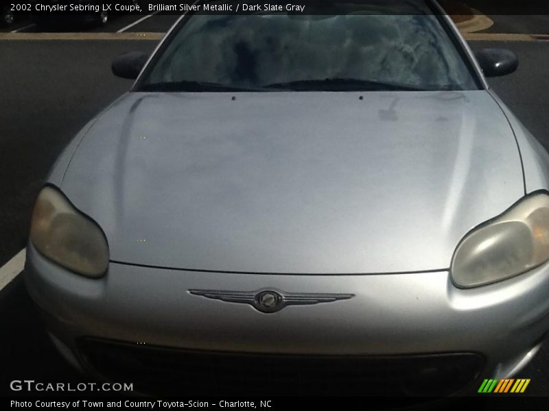 Brilliant Silver Metallic / Dark Slate Gray 2002 Chrysler Sebring LX Coupe