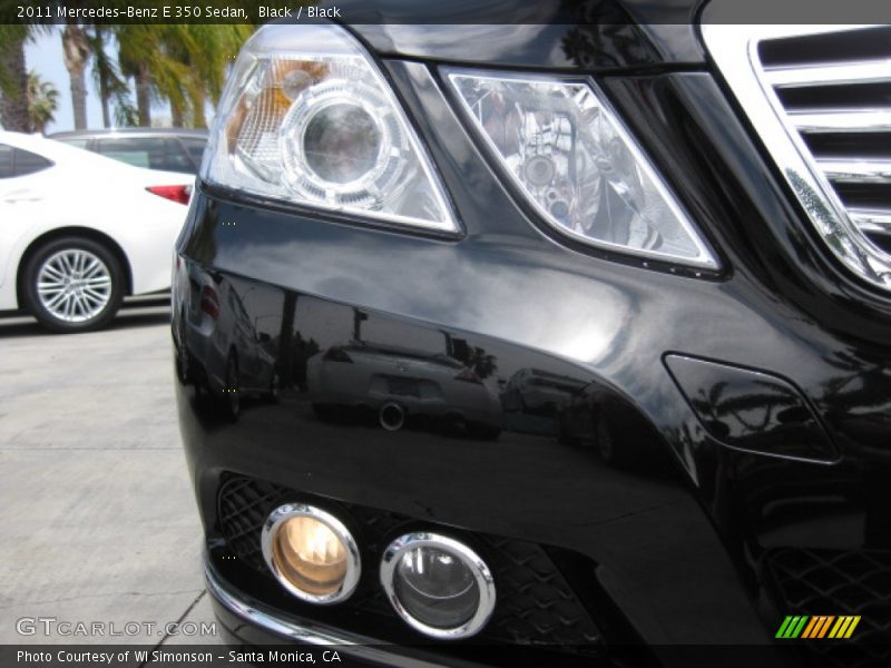 Black / Black 2011 Mercedes-Benz E 350 Sedan