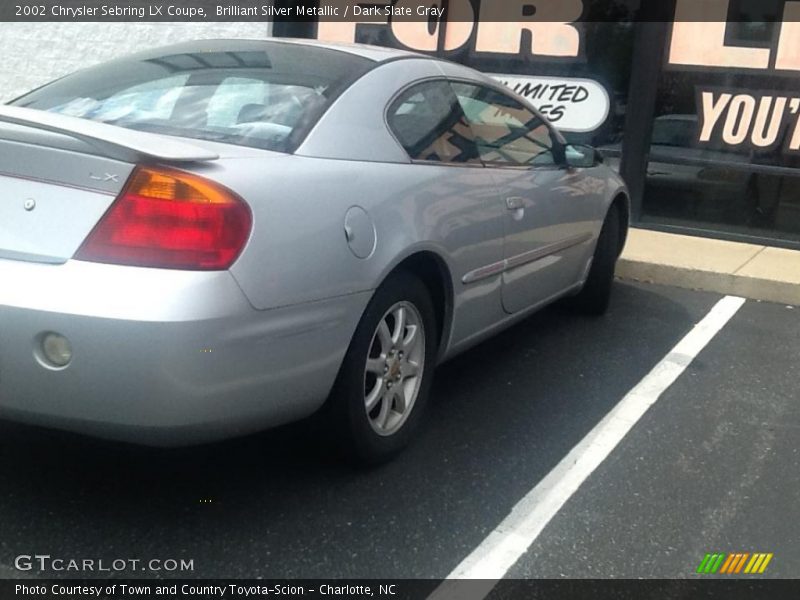 Brilliant Silver Metallic / Dark Slate Gray 2002 Chrysler Sebring LX Coupe