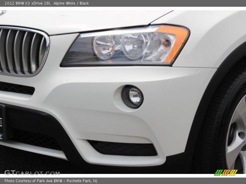 Alpine White / Black 2012 BMW X3 xDrive 28i