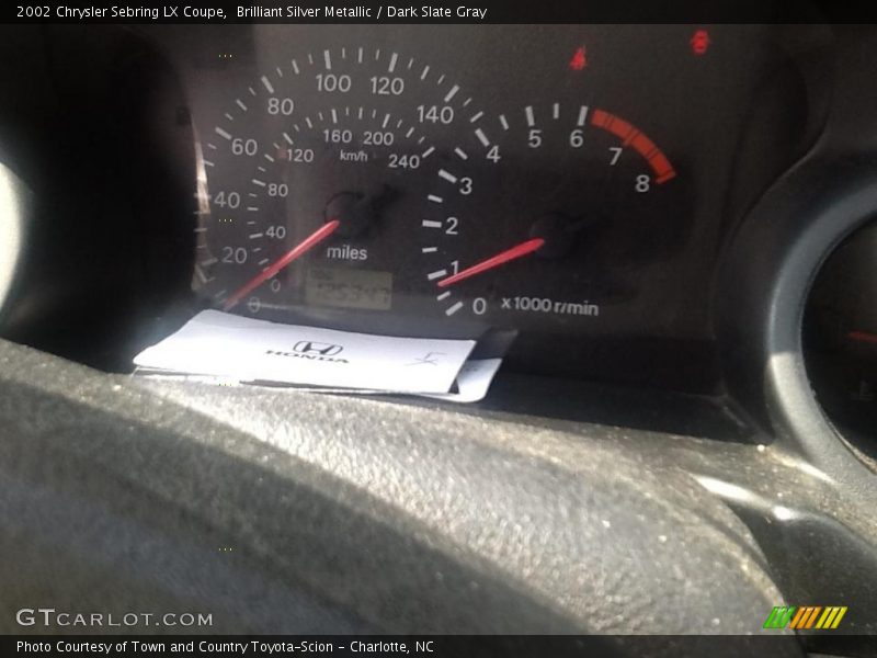 Brilliant Silver Metallic / Dark Slate Gray 2002 Chrysler Sebring LX Coupe