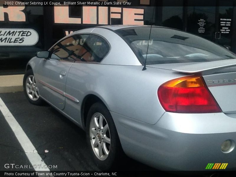 Brilliant Silver Metallic / Dark Slate Gray 2002 Chrysler Sebring LX Coupe
