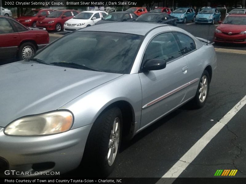Brilliant Silver Metallic / Dark Slate Gray 2002 Chrysler Sebring LX Coupe