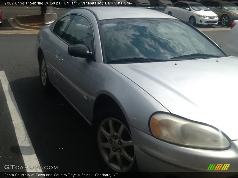 Brilliant Silver Metallic / Dark Slate Gray 2002 Chrysler Sebring LX Coupe