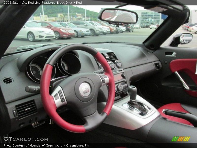 Dashboard of 2008 Sky Red Line Roadster