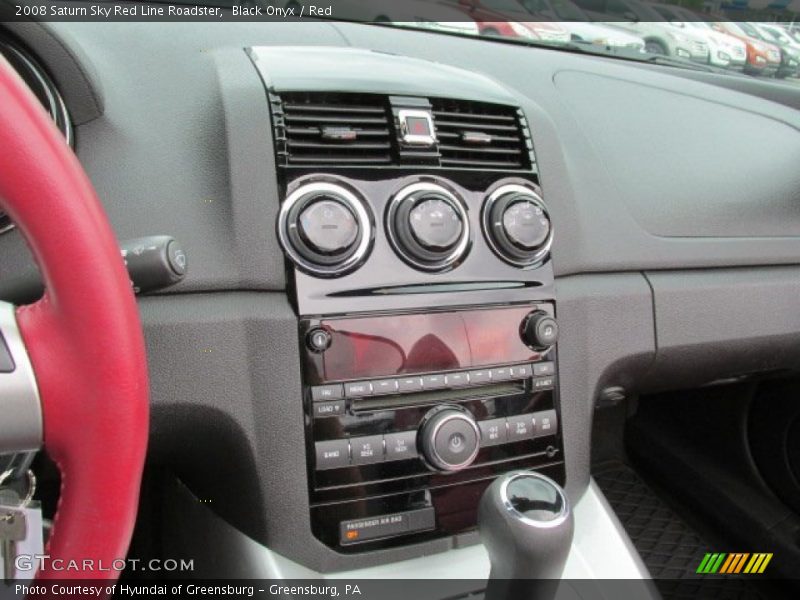 Controls of 2008 Sky Red Line Roadster