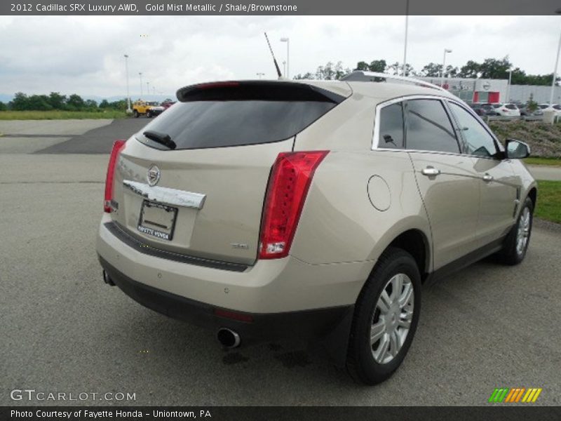 Gold Mist Metallic / Shale/Brownstone 2012 Cadillac SRX Luxury AWD