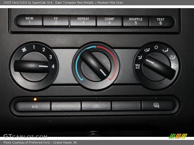 Dark Toreador Red Metallic / Medium Flint Grey 2005 Ford F150 XL SuperCab 4x4