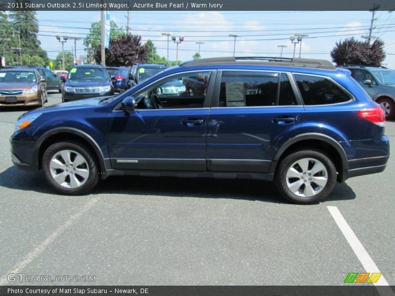 Azurite Blue Pearl / Warm Ivory 2011 Subaru Outback 2.5i Limited Wagon