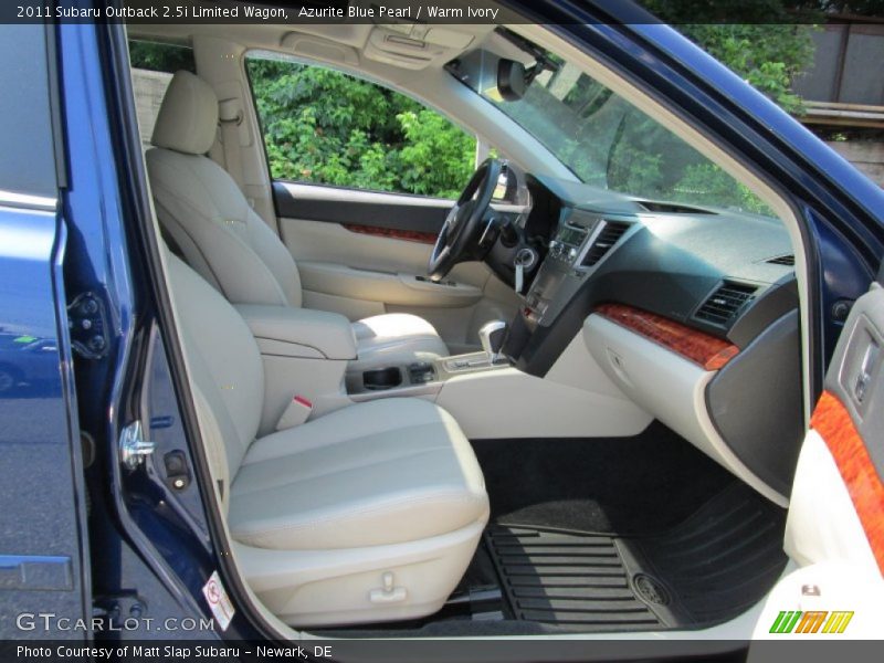 Azurite Blue Pearl / Warm Ivory 2011 Subaru Outback 2.5i Limited Wagon