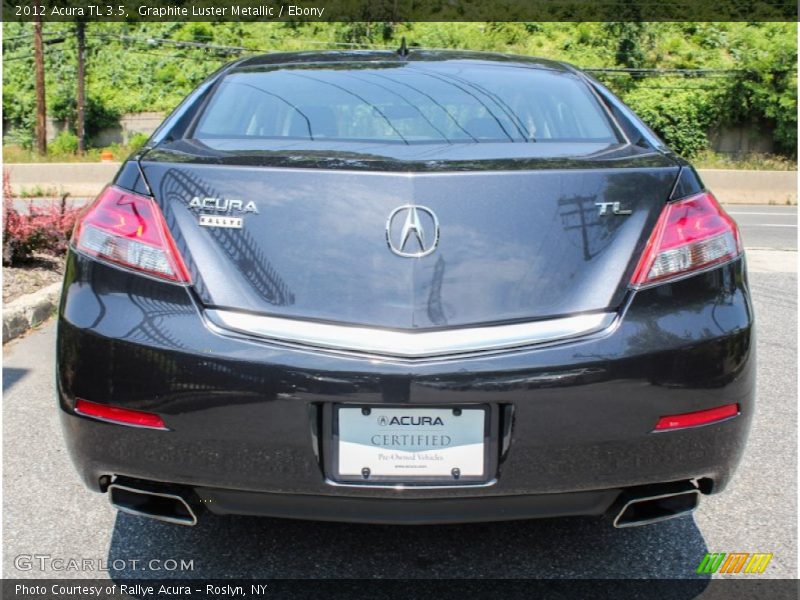 Graphite Luster Metallic / Ebony 2012 Acura TL 3.5